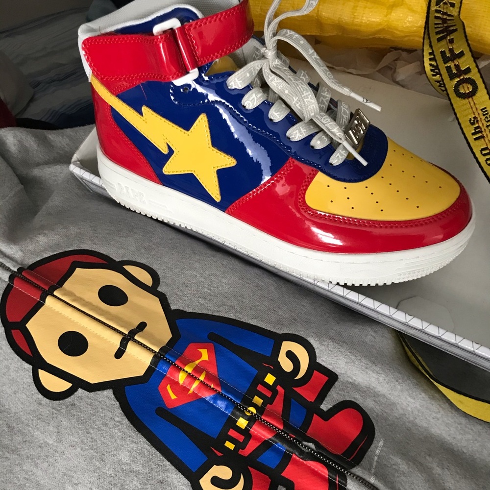 Superman bape hoodie